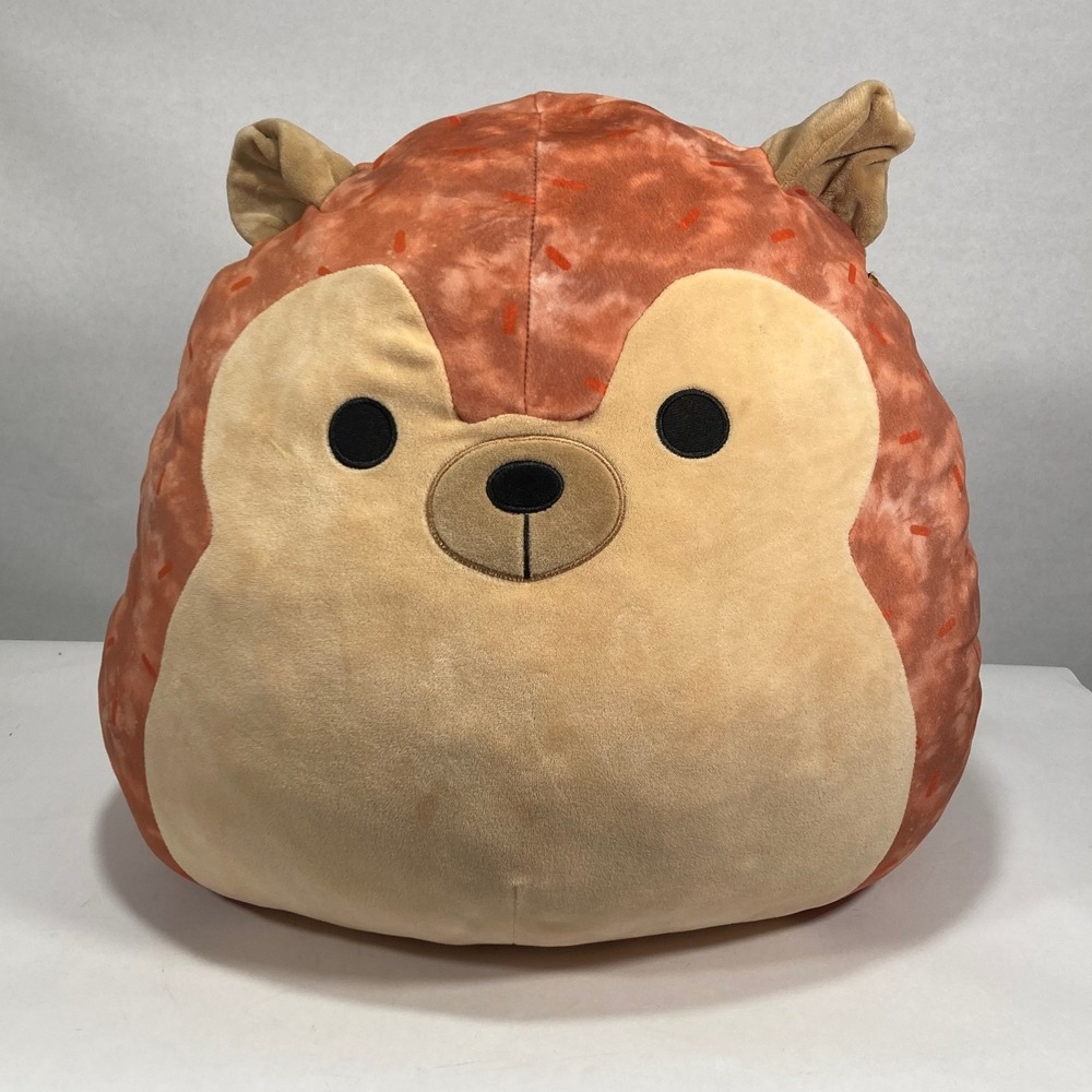 Squishmallows Hans the Hedgehog 16 Inch Brown Tie Dye Sprinkles Plush Kellytoy‎